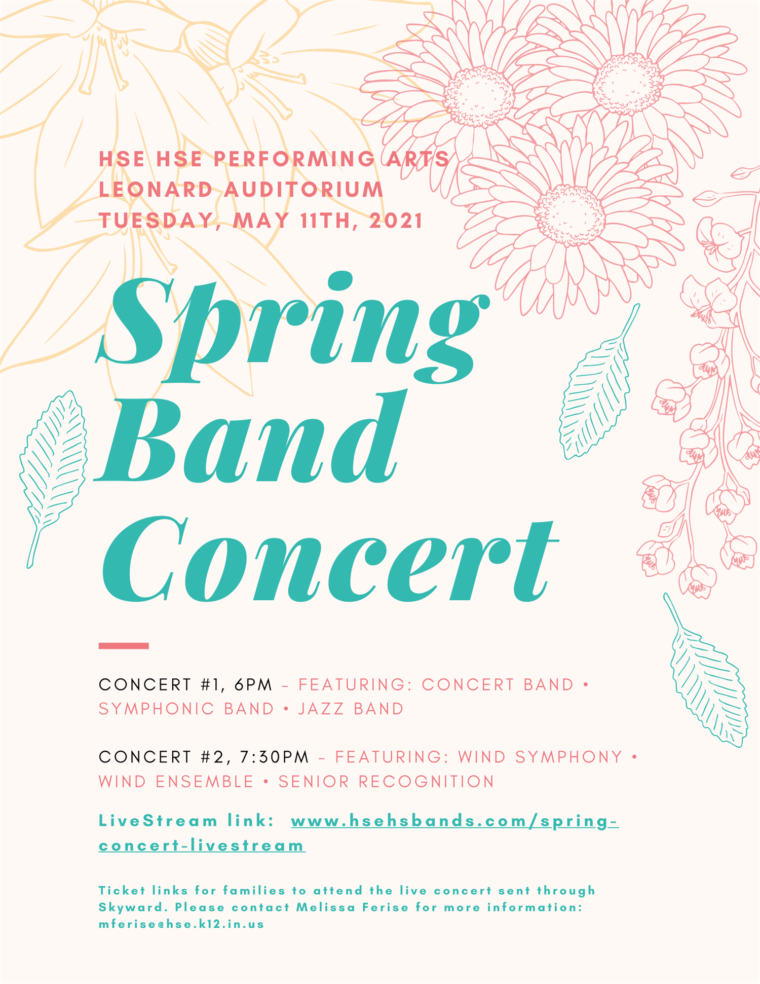 Spring Band Concert #2, 7:30pm image