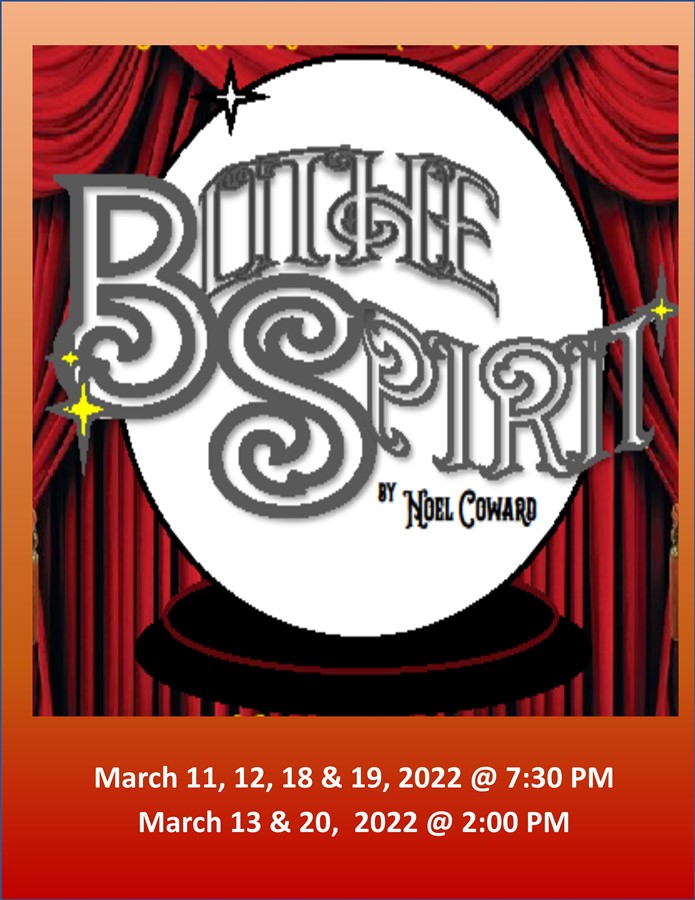 Get Information and buy tickets to Blithe Spirit (March11-13 & 18-20, 2022) on Stage Crafters Community Theatre