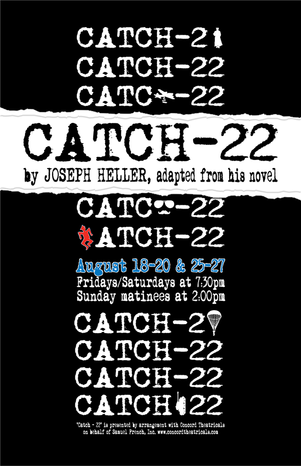 Get Information and buy tickets to Catch 22 (Aug 18-20 & 25-27, 2023) on Stage Crafters Community Theatre