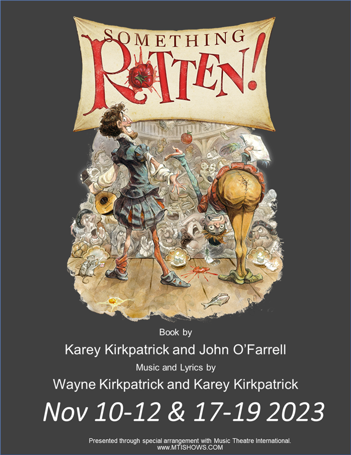 Get Information and buy tickets to Something Rotten (Nov 10-12 and 17-19, 2023) on Stage Crafters Community Theatre