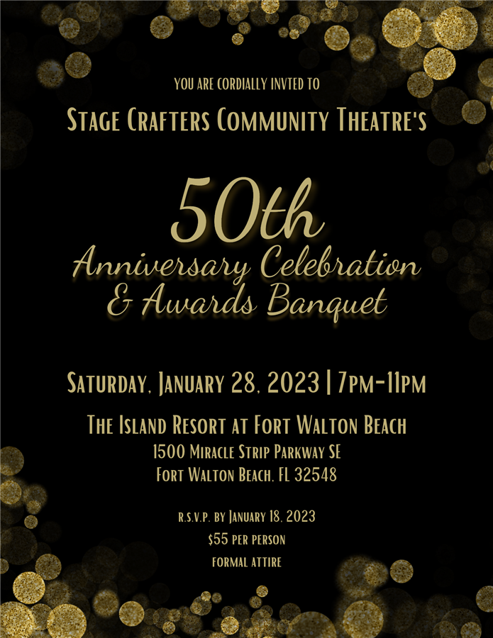 Get Information and buy tickets to Stage Crafters Annual Awards Banquet 2023  on Stage Crafters Community Theatre