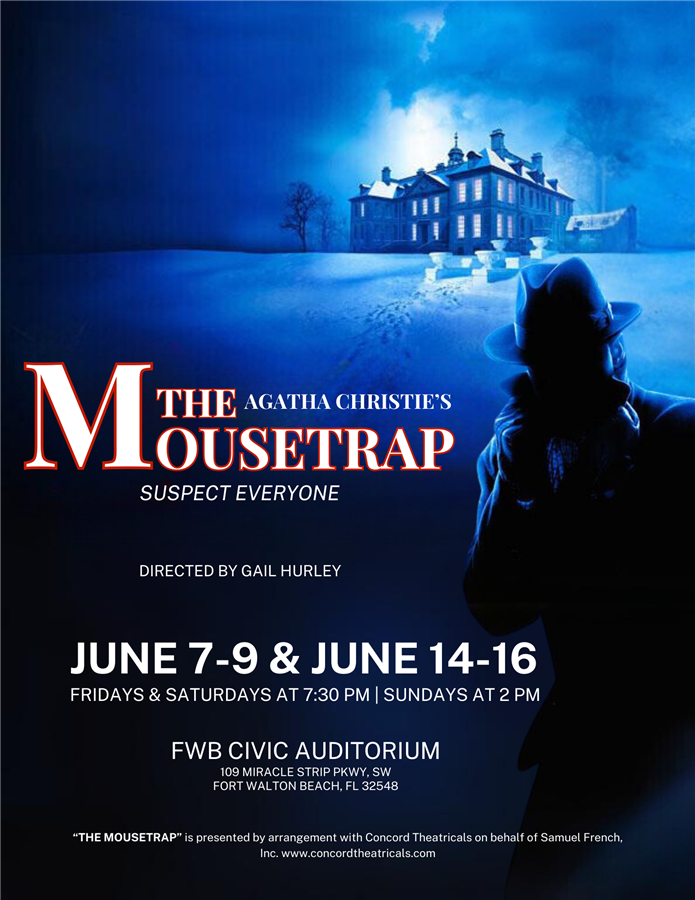 Get Information and buy tickets to The Mousetrap (Jun 7 - 16, 2024) on Stage Crafters Community Theatre