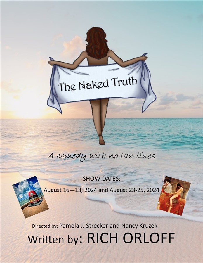 Get Information and buy tickets to The Naked Truth (Aug 16 - 25, 2024) on Stage Crafters Community Theatre