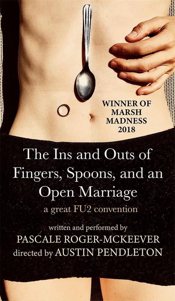 The Ins and Outs Of Fingers, Spoons, and an Open Marriage  on may. 24, 00:00@Carnegie Stage - Virtual - Buy tickets and Get information on Carnegie Stage carnegiestage