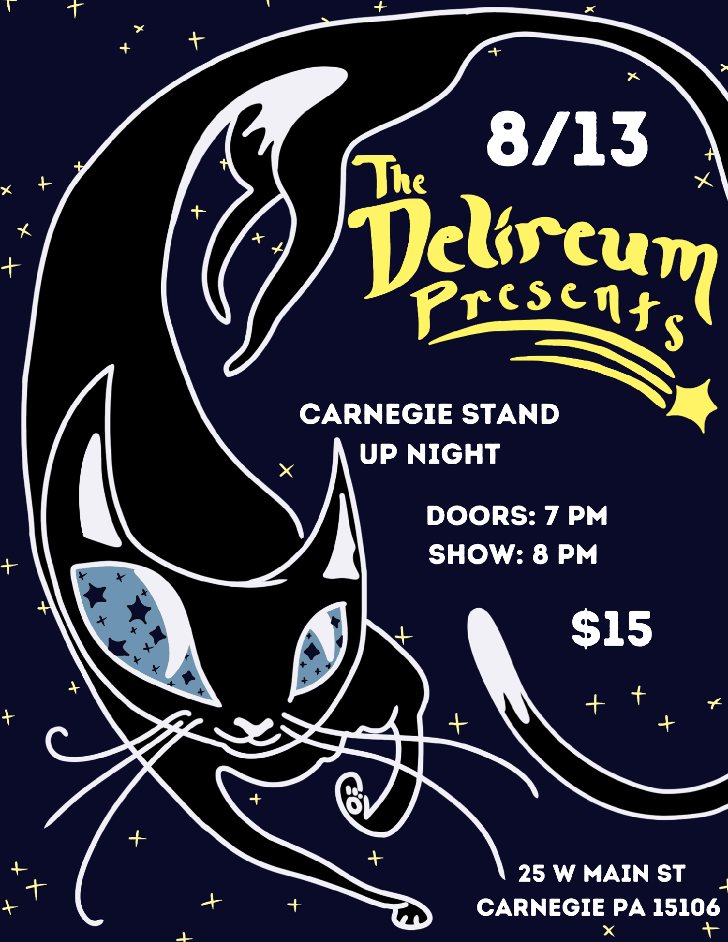 The Delireum Presents: Carnegie Stand Up Night on ago. 13, 20:00@Carnegie Stage - regular 70 - Buy tickets and Get information on Carnegie Stage carnegiestage