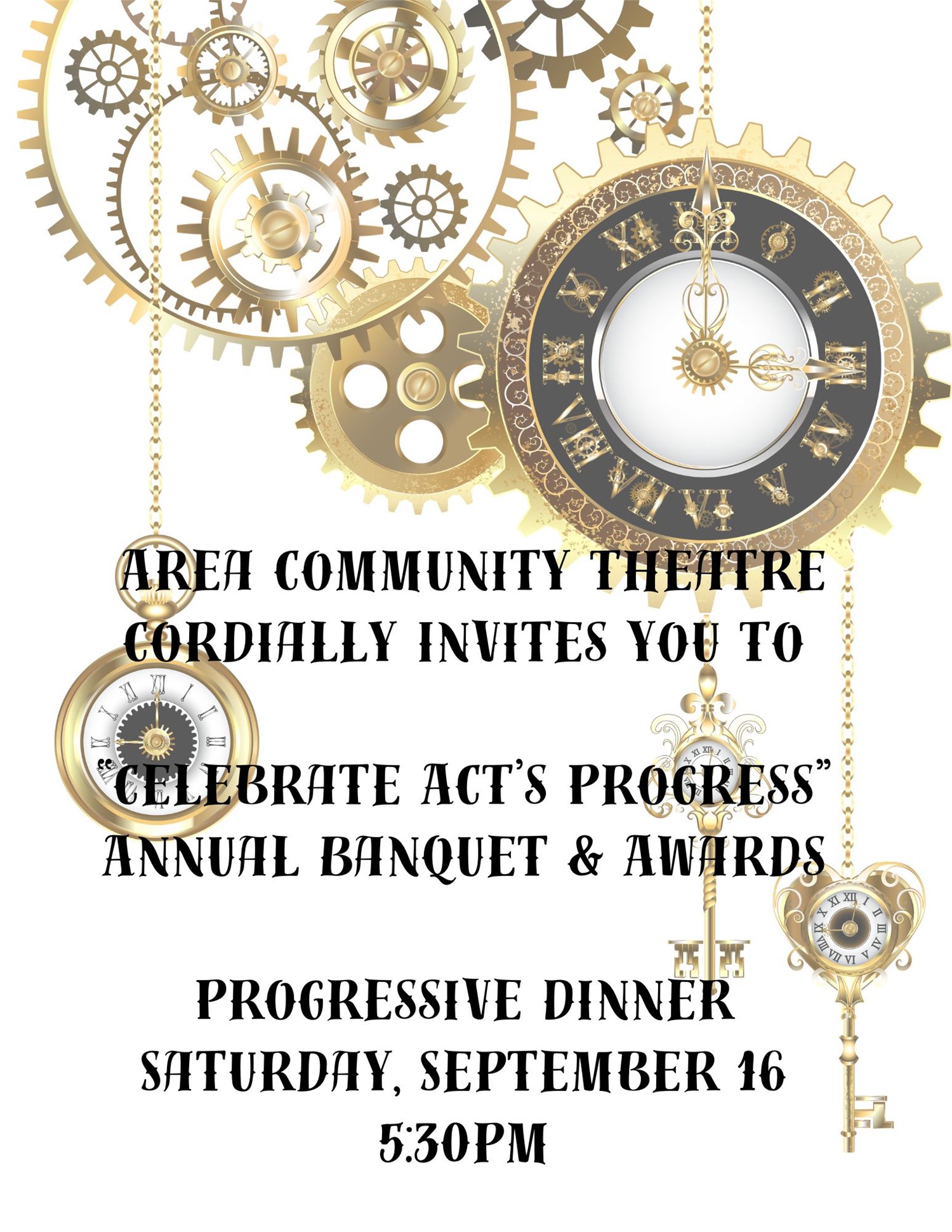 Obtenez des informations et achetez des billets pourAnnual Banquet Fundraiser on nov. 16, 17:30 @Area Community Theatre | tomahact.com