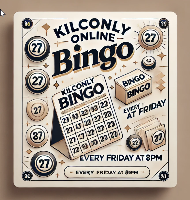 Get Information and buy tickets to Friday 1st Nov Kilconly Zoom Bingo on kilconlybingo com