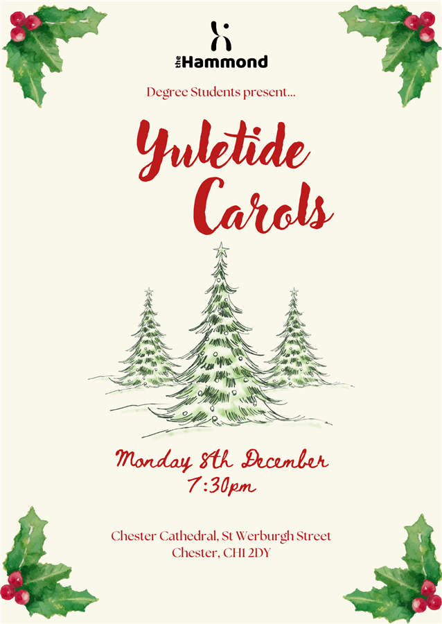 Get Information and buy tickets to Yuletide Carols - Hammond Degree Carol Concert  on The Hammond