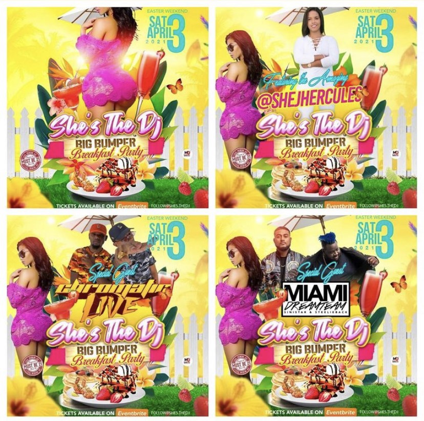 She’s the dj big bumper breakfast party image