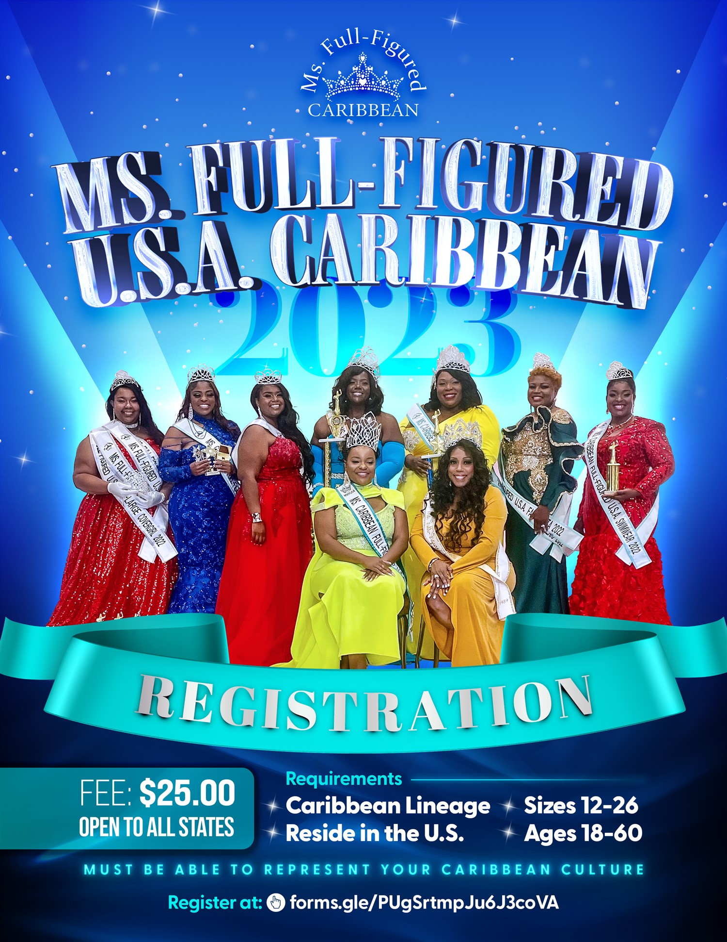 2023 Ms. Full-Figured USA Caribbean Registration on nov. 02, 00:00@Online - Buy tickets and Get information on www.fetefinders.com tickets.fetefinders.com