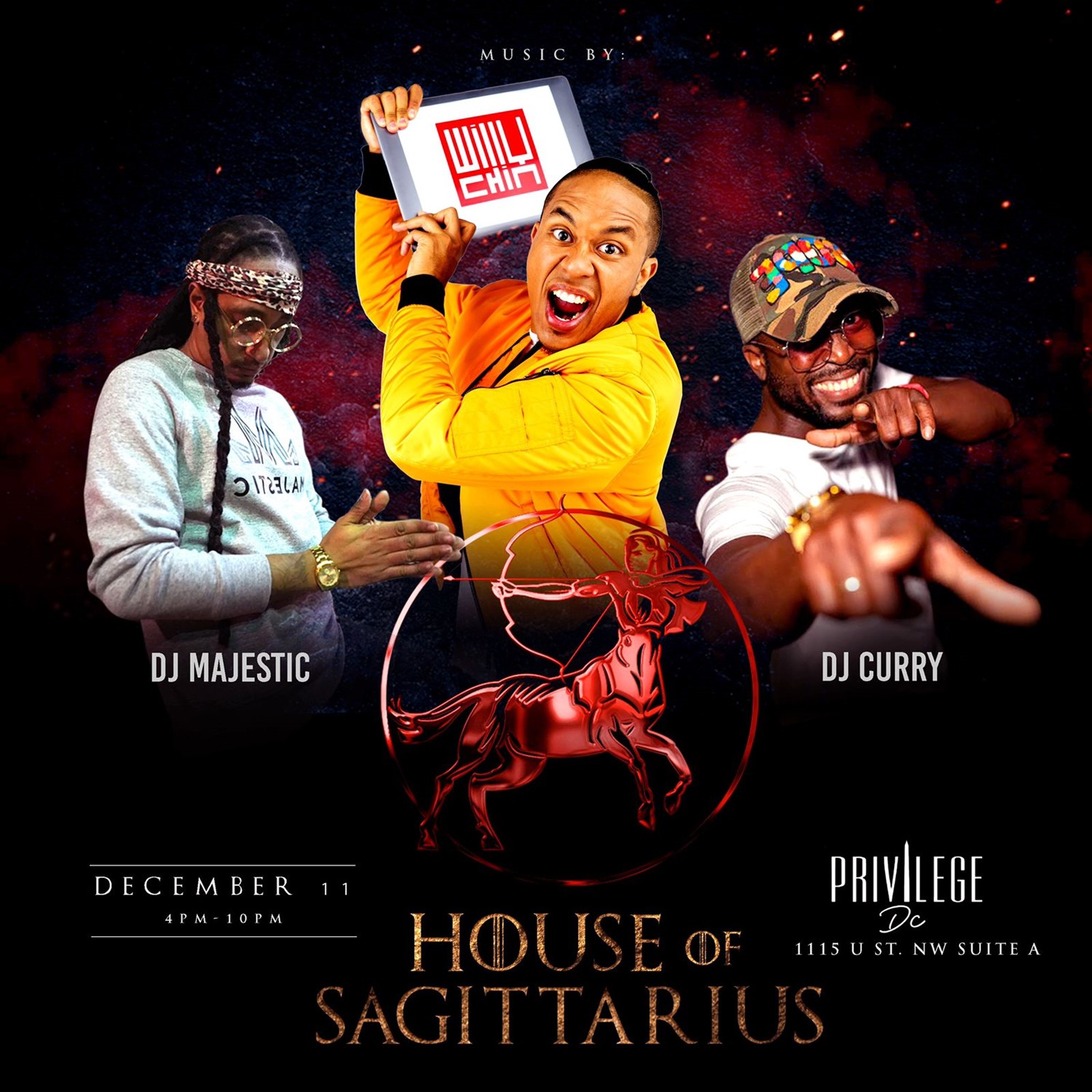 House of Sagittarius  on dic. 11, 16:00@Privilege Lounge - Compra entradas y obtén información enwww.fetefinders.com tickets.fetefinders.com