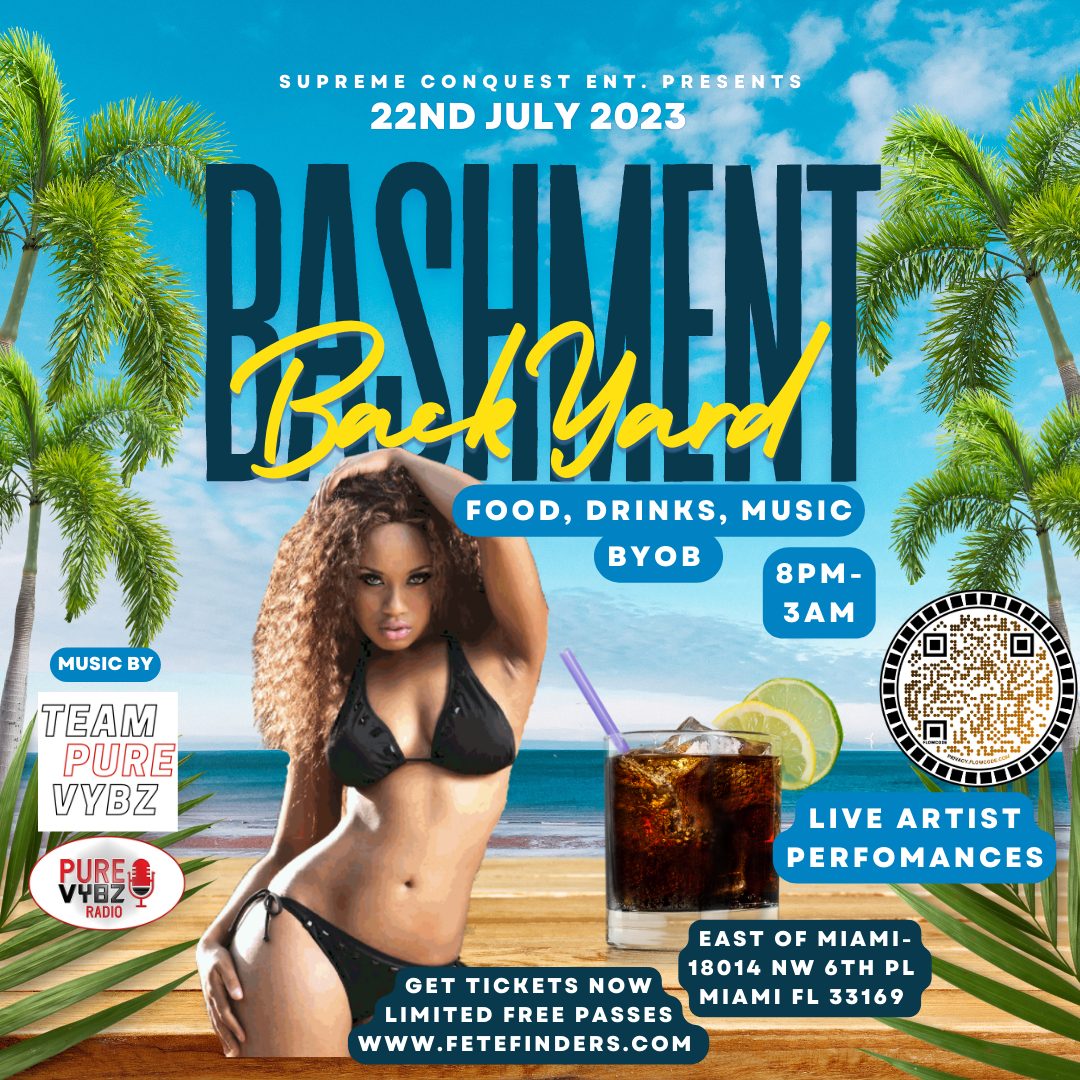 BACKYARD BASHMENT  on Jul 22, 20:00@EAST OF MIAMI - Buy tickets and Get information on www.fetefinders.com tickets.fetefinders.com