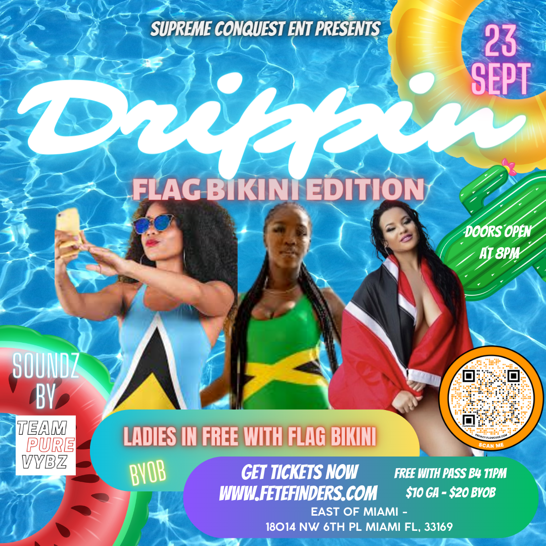DRIPPIN POOL PARTY FLAG BIKINI EDITION on Sep 23, 20:00@EAST OF MIAMI - Buy tickets and Get information on www.fetefinders.com tickets.fetefinders.com