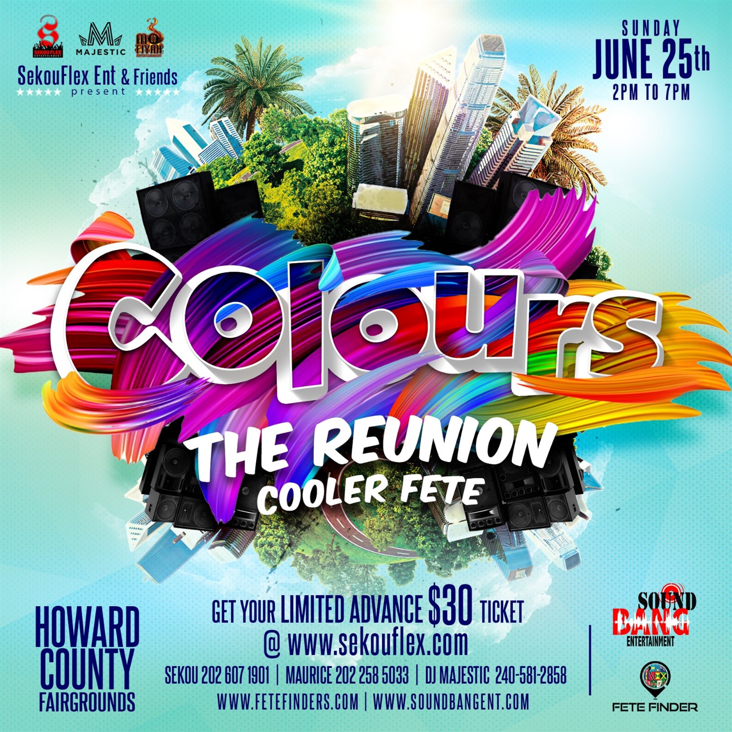 Colours  on Jun 25, 14:00@Howard County Fairgrounds - Buy tickets and Get information on www.fetefinders.com tickets.fetefinders.com