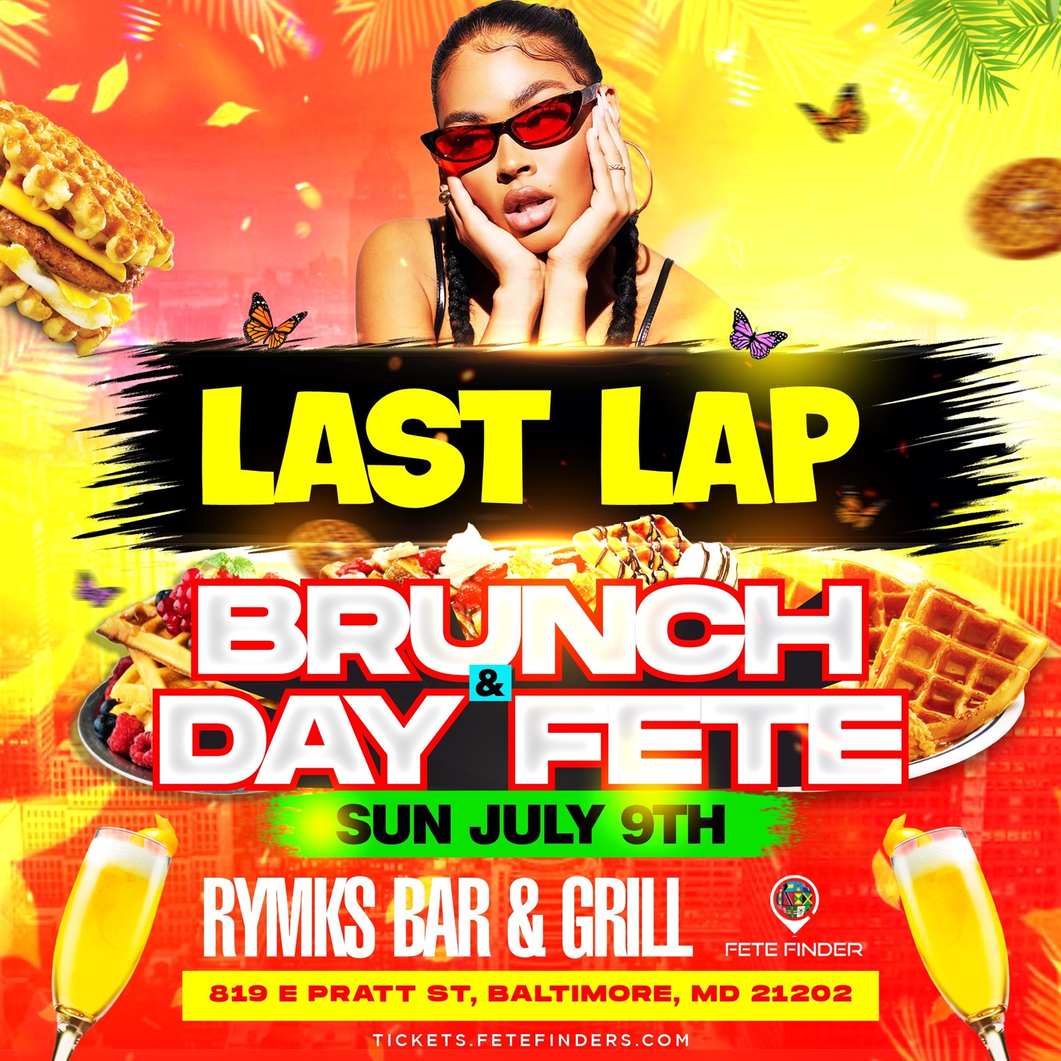 LAST LAP BRUNCH & DAY FETE Baltimore Carnival on Jul 09, 12:00@RYMKS Bar and Lounge - Buy tickets and Get information on www.fetefinders.com tickets.fetefinders.com