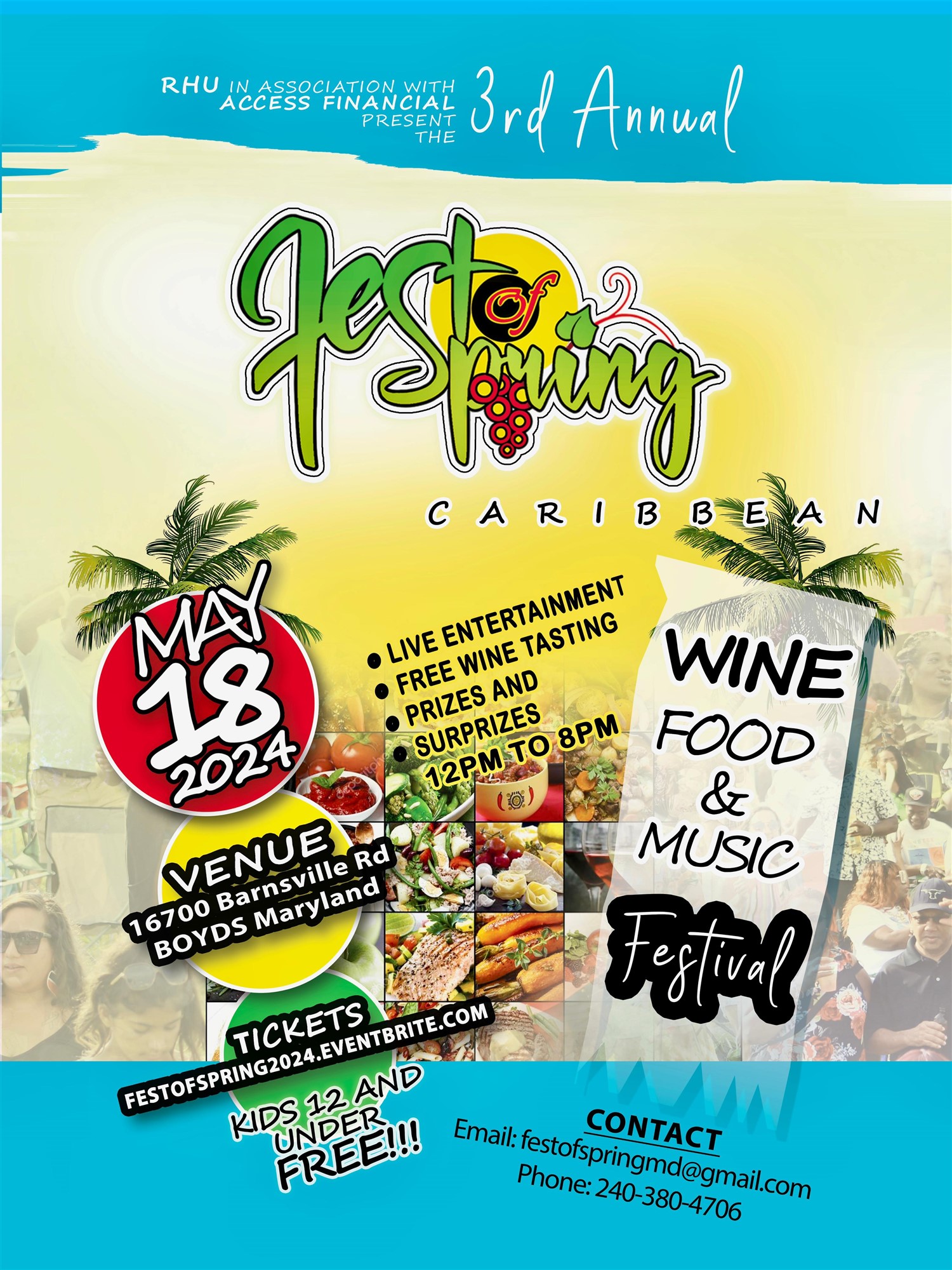 FEST OF SPRING Caribbean Wine Food & Music Festival on May 18, 00:00@Good News Farm - Buy tickets and Get information on www.fetefinders.com tickets.fetefinders.com