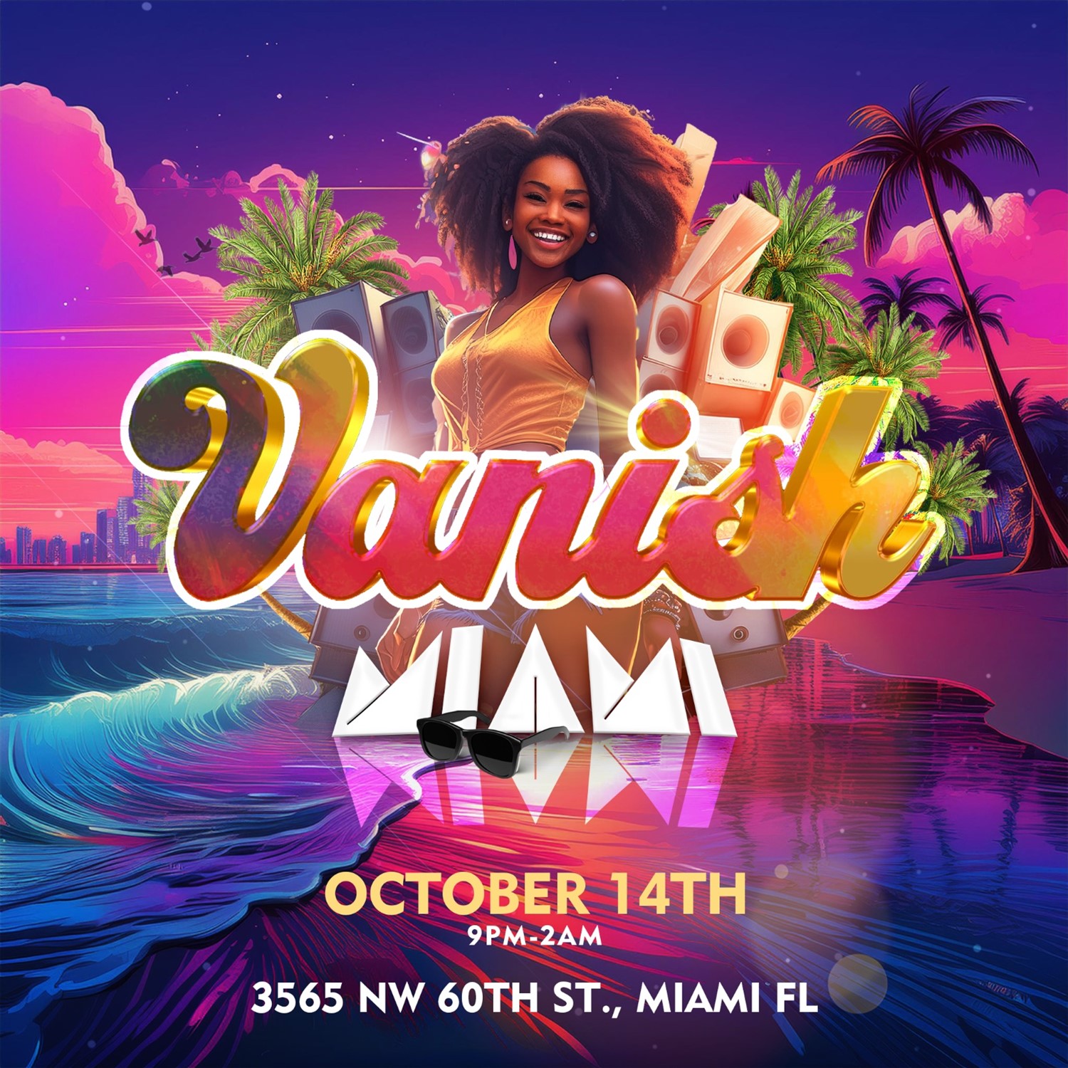 Obtenez des informations et achetez des billets pourVANISH Miami on oct. 14, 21:00 @Club 360 | www.fetefinders.com | tickets.fetefinders.com