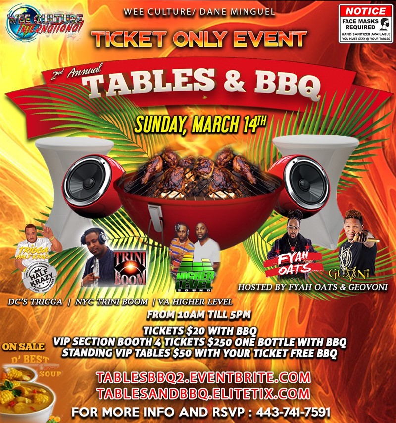 Tables and BBQ