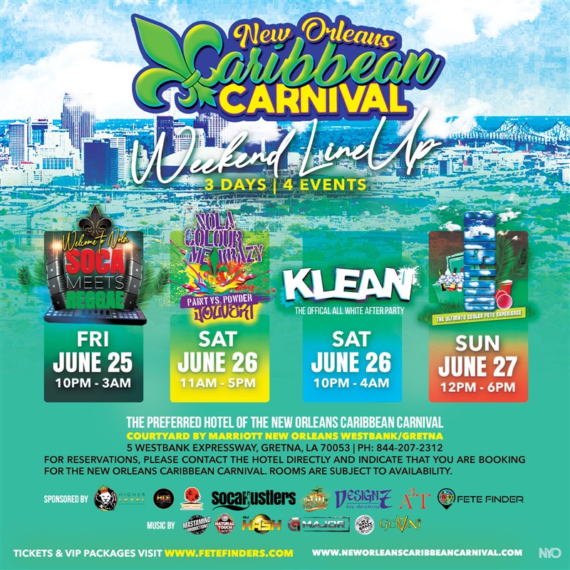 NOLA Caribbean Carnival Weekend Passes (21 and Over)