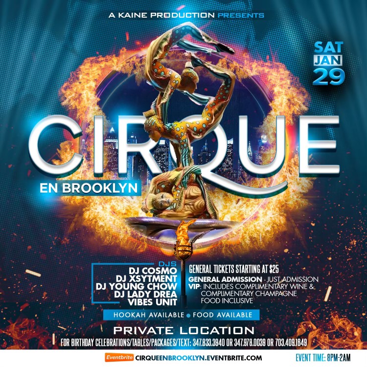 Get Information and buy tickets to Cirque En Brooklyn  on www.fetefinders.com
