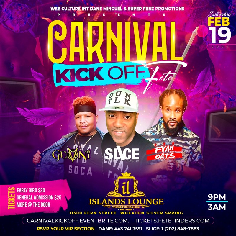 Get Information and buy tickets to Carnival Kickoff  on www.fetefinders.com