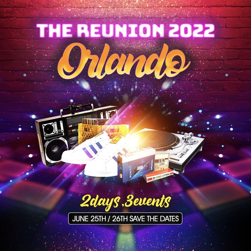 Get Information and buy tickets to The Reunion 2022 ORLANDO OLD SCHOOL 80s &  90s  SOCA|DANCEHALL| HIPHOP🔊🔊 Escape High School Wear|Masquerade Ball|SOCA & MIMOSAS on www.fetefinders.com