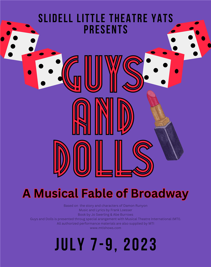 Get Information and buy tickets to YATS Seniors: Guys and Dolls  on Slidell Little Theatre