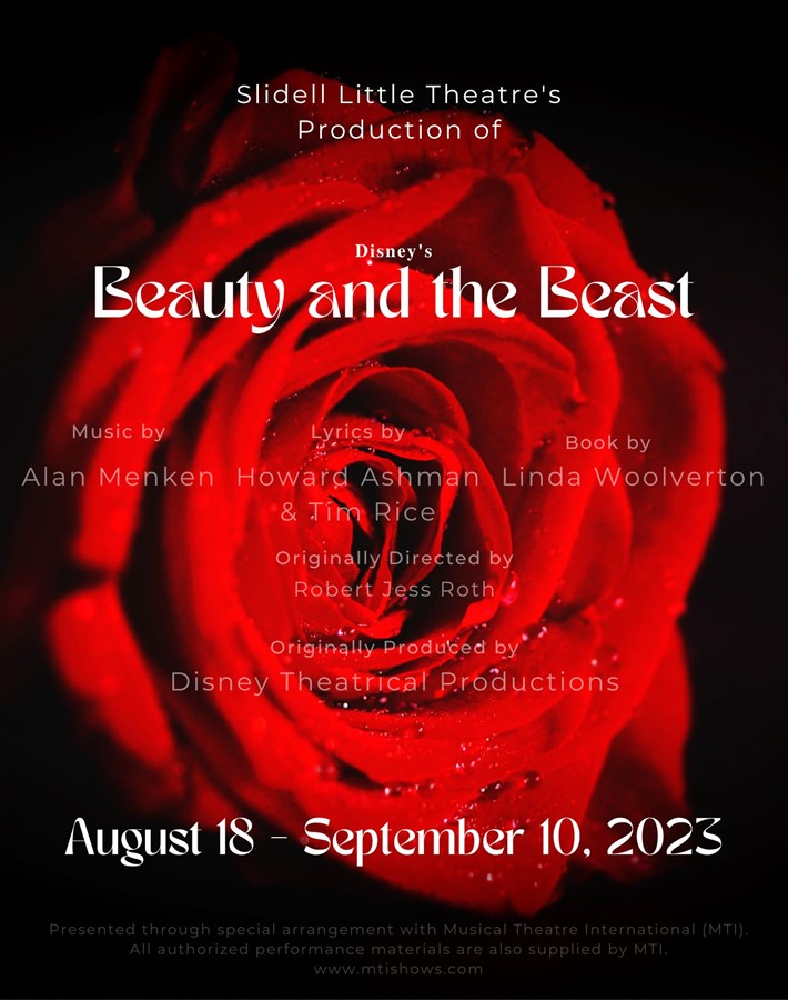 Get Information and buy tickets to Beauty and the Beast  on Slidell Little Theatre