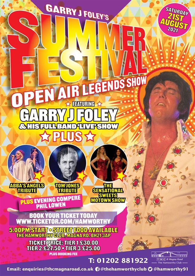 Garry J Foley's Legends Summer Concert
