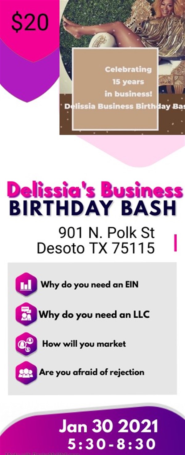 Delissia's Business Birthday Bash