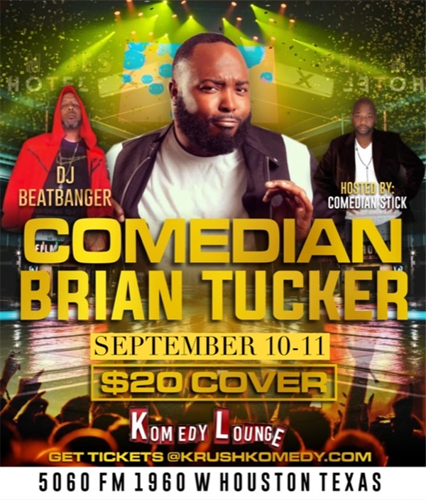 Comedian Brian Tucker 8pm image