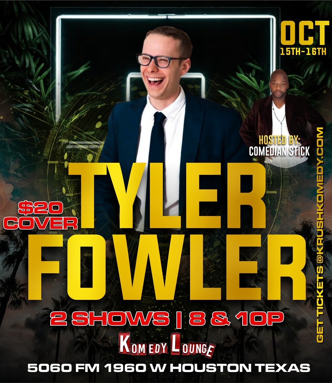 Comedian Tyler Fowler 8pm image
