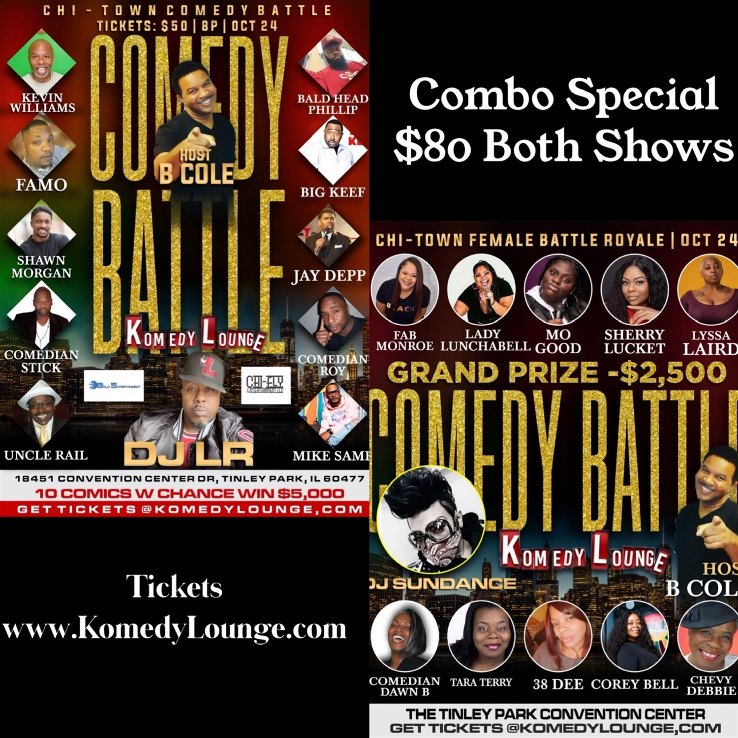 Combo Chicago Battle Royale BOTH Shows image