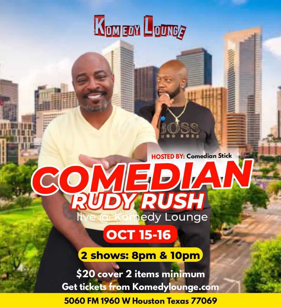 Comedian Rudy Rush 8pm image