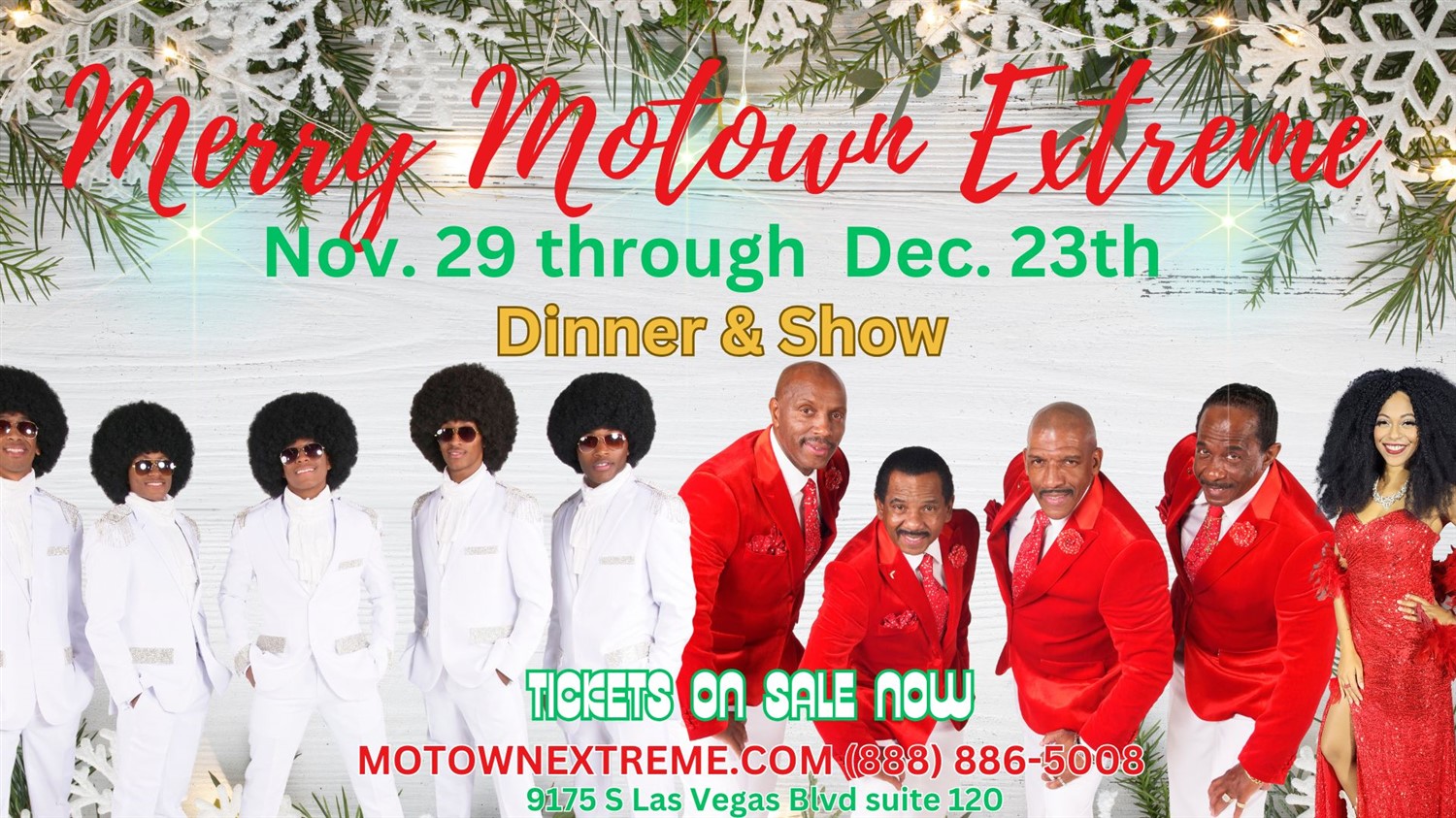 Get information & buy tickets to Merry Motown Extreme  on Dec 25, 00:00 @Copy:Motown Extreme Theater | www tixtixboom com | tixtixboom.com