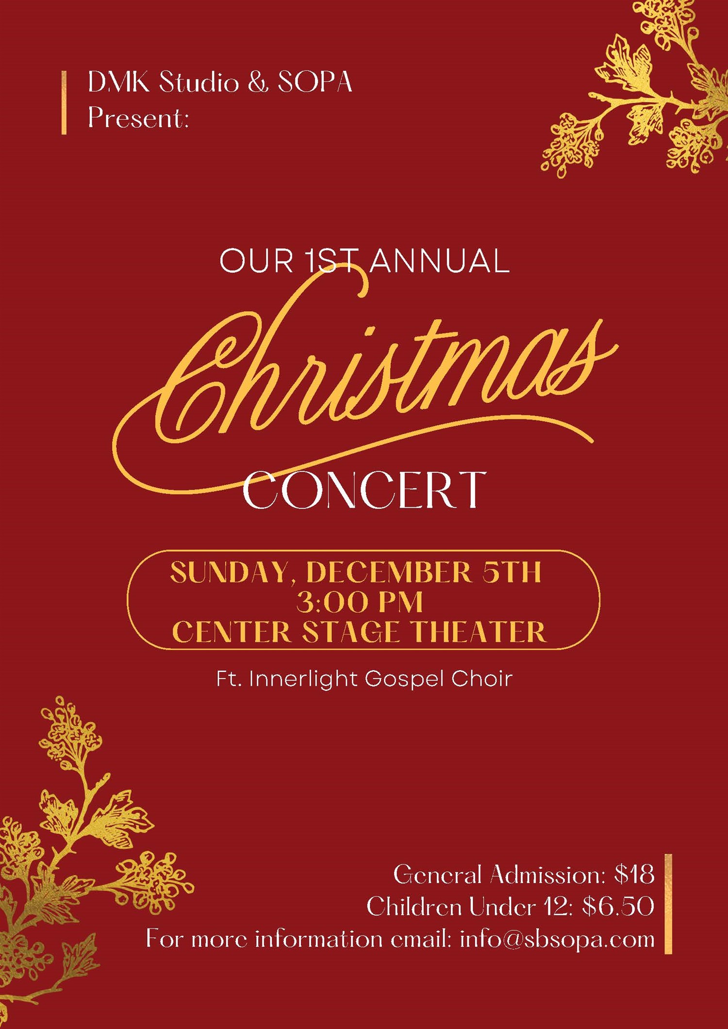 Our First Annual Christmas Concert image