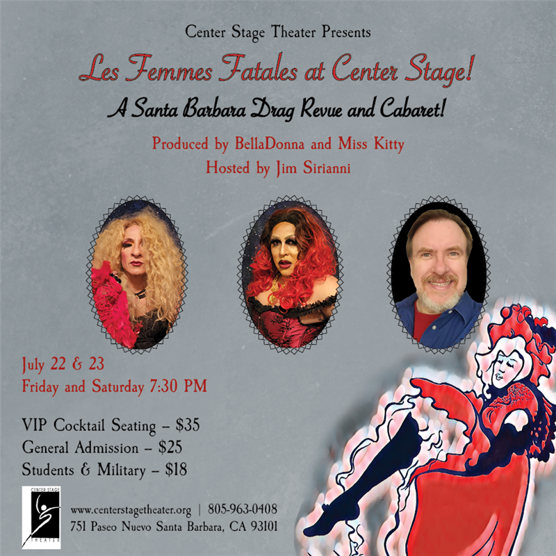 Get Information and buy tickets to LES FEMMES FATALES AT CENTER STAGE! No Late Seating! on Center Stage Theater