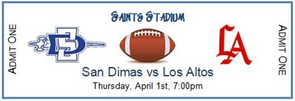 San Dimas High School Varsity Football vs Los Altos