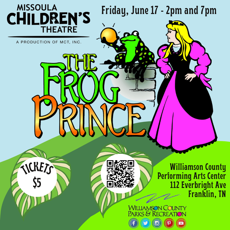 Get Information and buy tickets to The Frog Prince presented by Missoula Children
