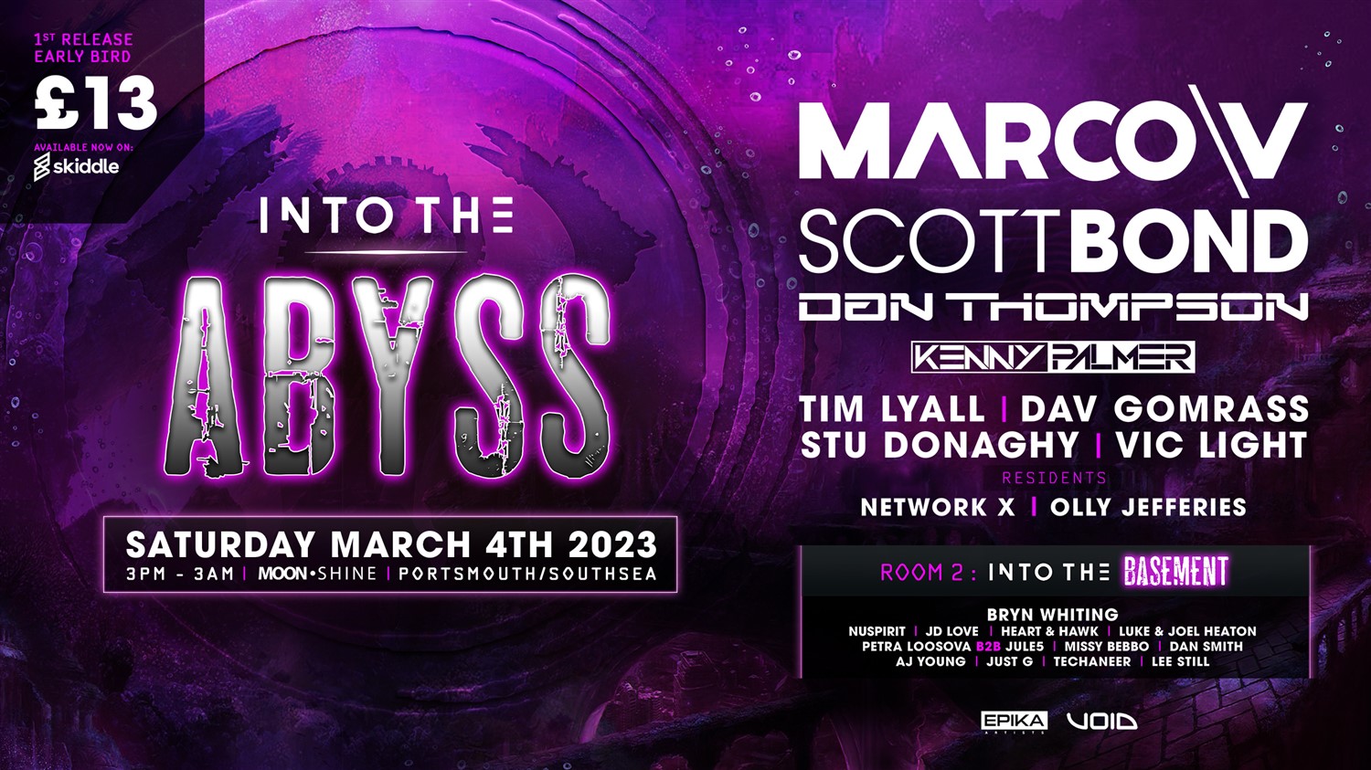 Into The Abyss  on Mar 04, 15:00@Moonshine - Buy tickets and Get information on House Party Europe Ltd 
