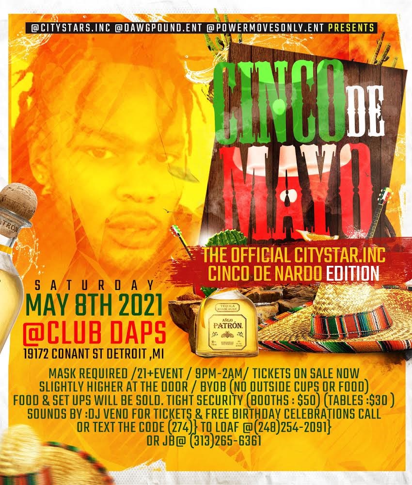 Citystars.Inc presents Cinco De Nardo the Cinco De Mayo edition image