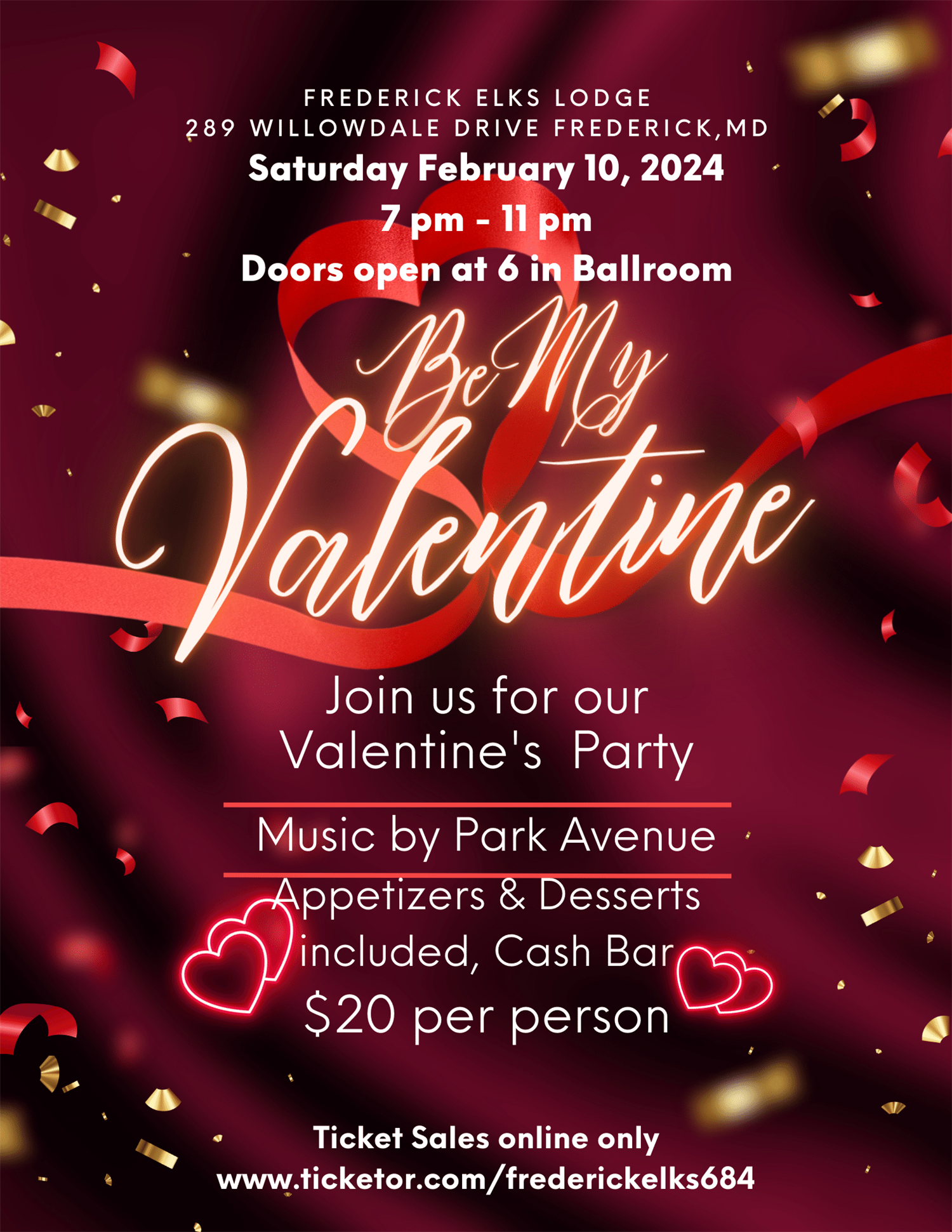 Frederick Elks Valentine's Dance image