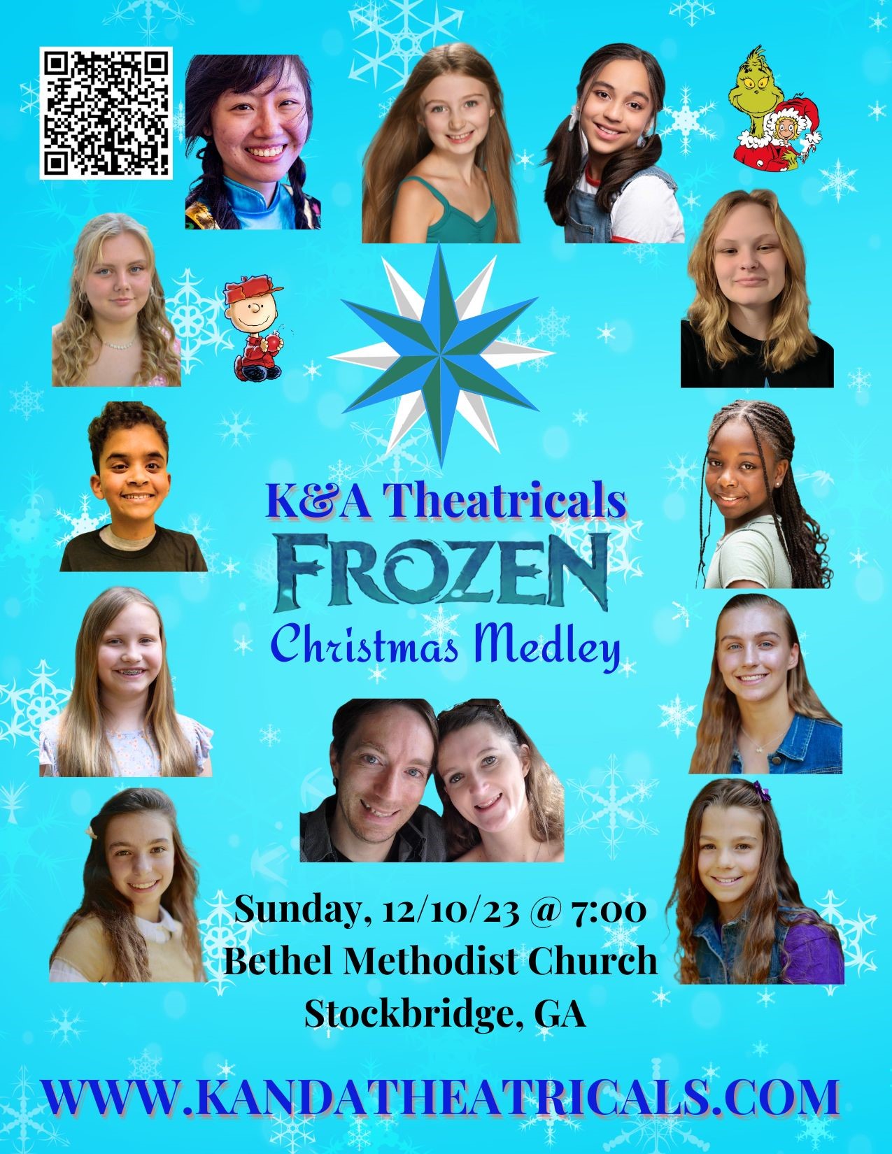 K&A Theatricals Presents A Frozen Christmas Medley 2023  on Dec 10, 19:00@Bethel Methodist Chapel - Buy tickets and Get information on Www.kandatheatricals.com 