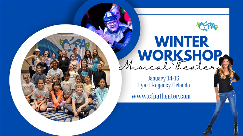 Get Information and buy tickets to January Theater Workshop for Students only grades K-12 on Central FL Performing Arts