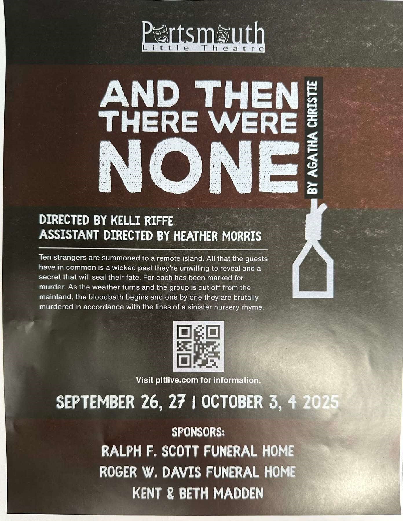 Get information, pick a seat & buy tickets toAgatha Christie's And Then There Were None  on Sep 26, 19:30 @Portsmouth Little Theatre