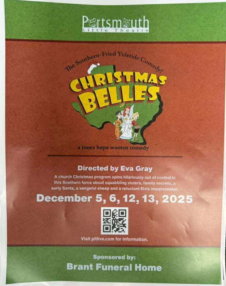 Get information, pick a seat & buy tickets toChristmas Belles  on Dec 05, 19:30 @Portsmouth Little Theatre | Portsmouth Little Theatre