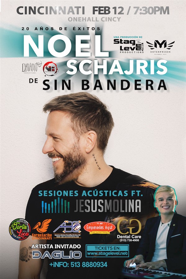 Get Information and buy tickets to NOEL SCHAJRIS de "SIN BANDERA" C I N C I N N A T I - OHIO on KBI CHRISTIAN CHURCH