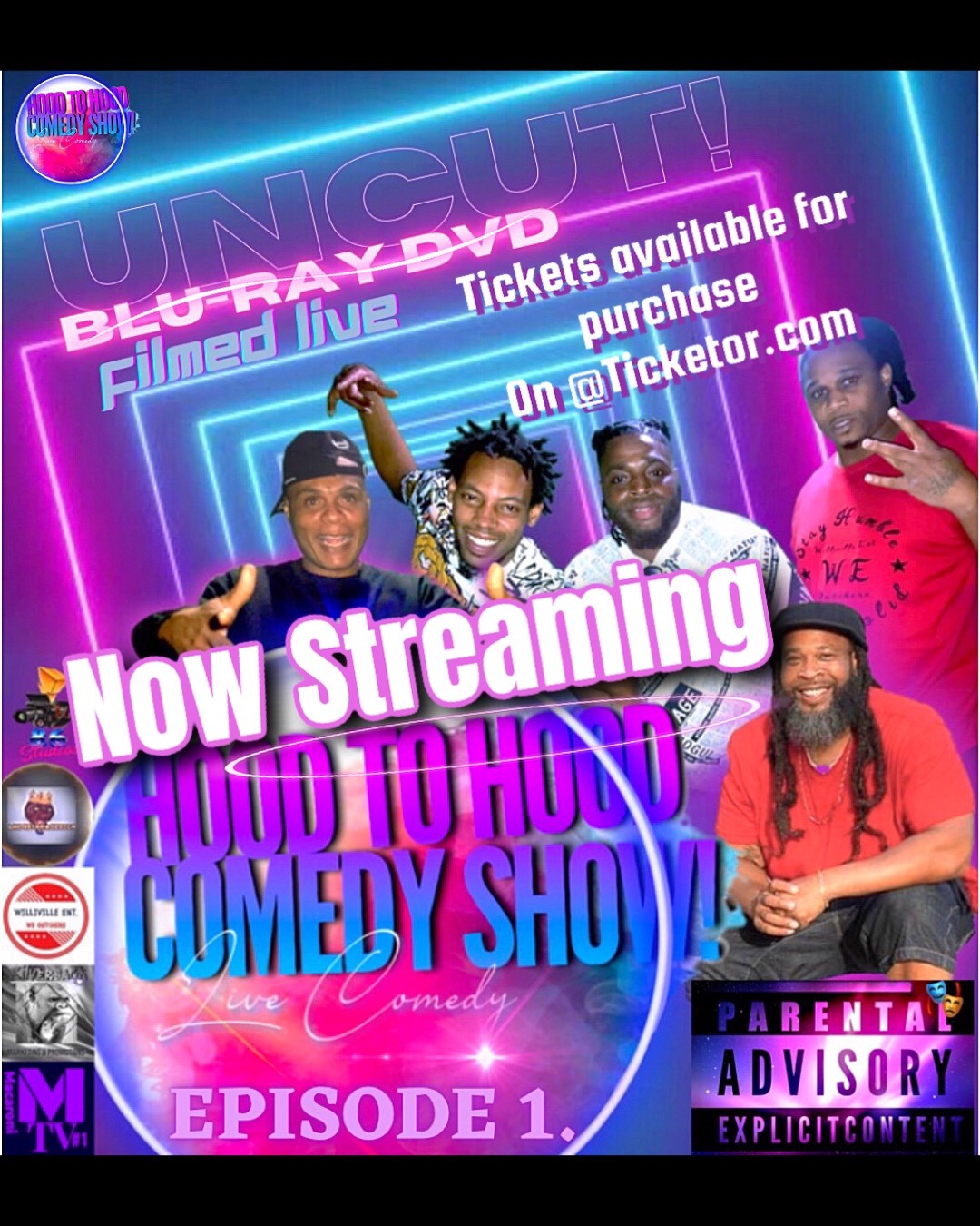 The Hood To Hood Comedy Show Episode 1/Live Stream/Uncut Movie on Oct 08, 20:00@On line @Ticketor.com - Buy tickets and Get information on LMC 5Star Management LLC. 