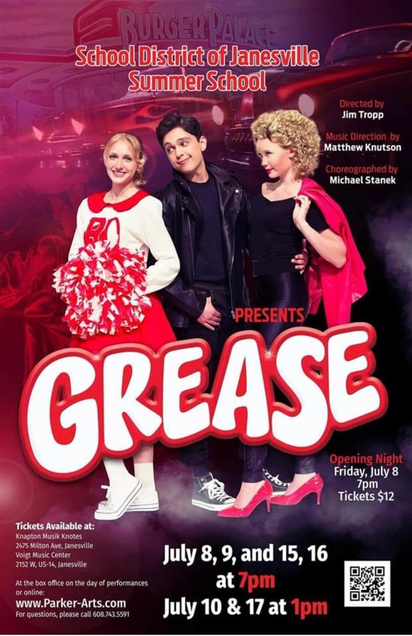 Get Information and buy tickets to Grease  on Parker Arts Academy
