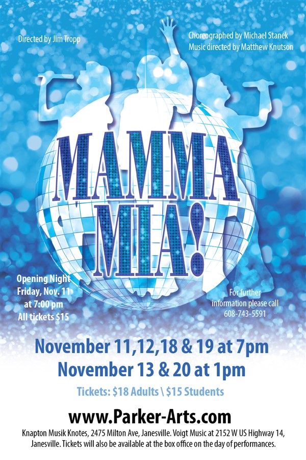 Get Information and buy tickets to Mamma Mia!  on Parker Arts Academy